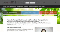 Desktop Screenshot of physiotherapie-berlin-friedrichstrasse.de
