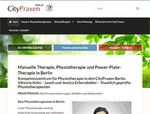 Tablet Screenshot of physiotherapie-berlin-friedrichstrasse.de